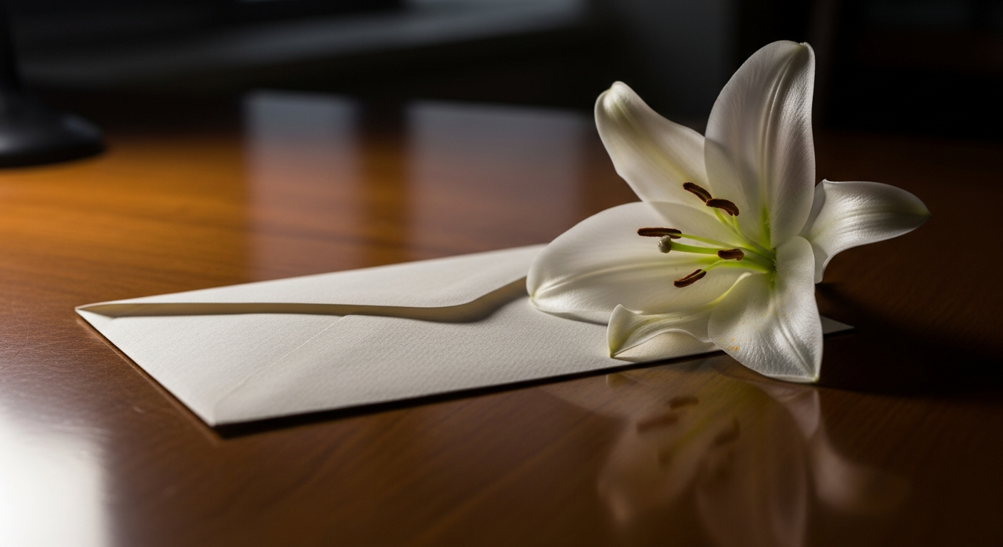 訃報メールの書き方に悩むビジネスパーソンのイメージ画像 obituary-email-guide.jpg