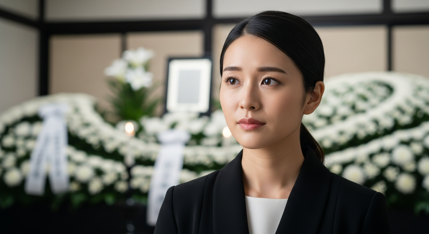 長女が喪主を務める不安に寄り添う女性葬儀ディレクター (female-director-mourner-support.jpg)