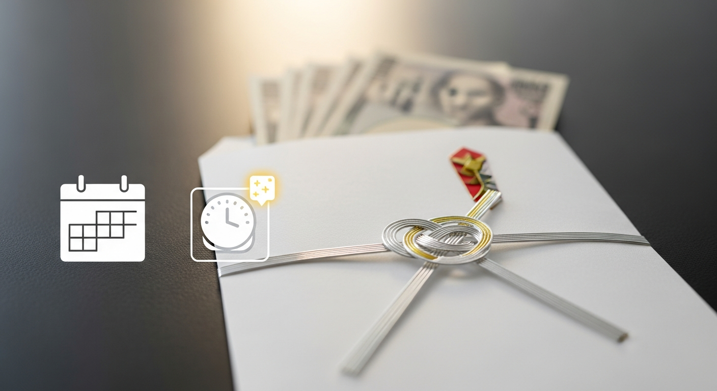 三回忌のお布施を袱紗に包んで切手盆に乗せ、丁寧に渡す際のマナーを解説する画像 (sankaiki-ofuse-manners.jpg)